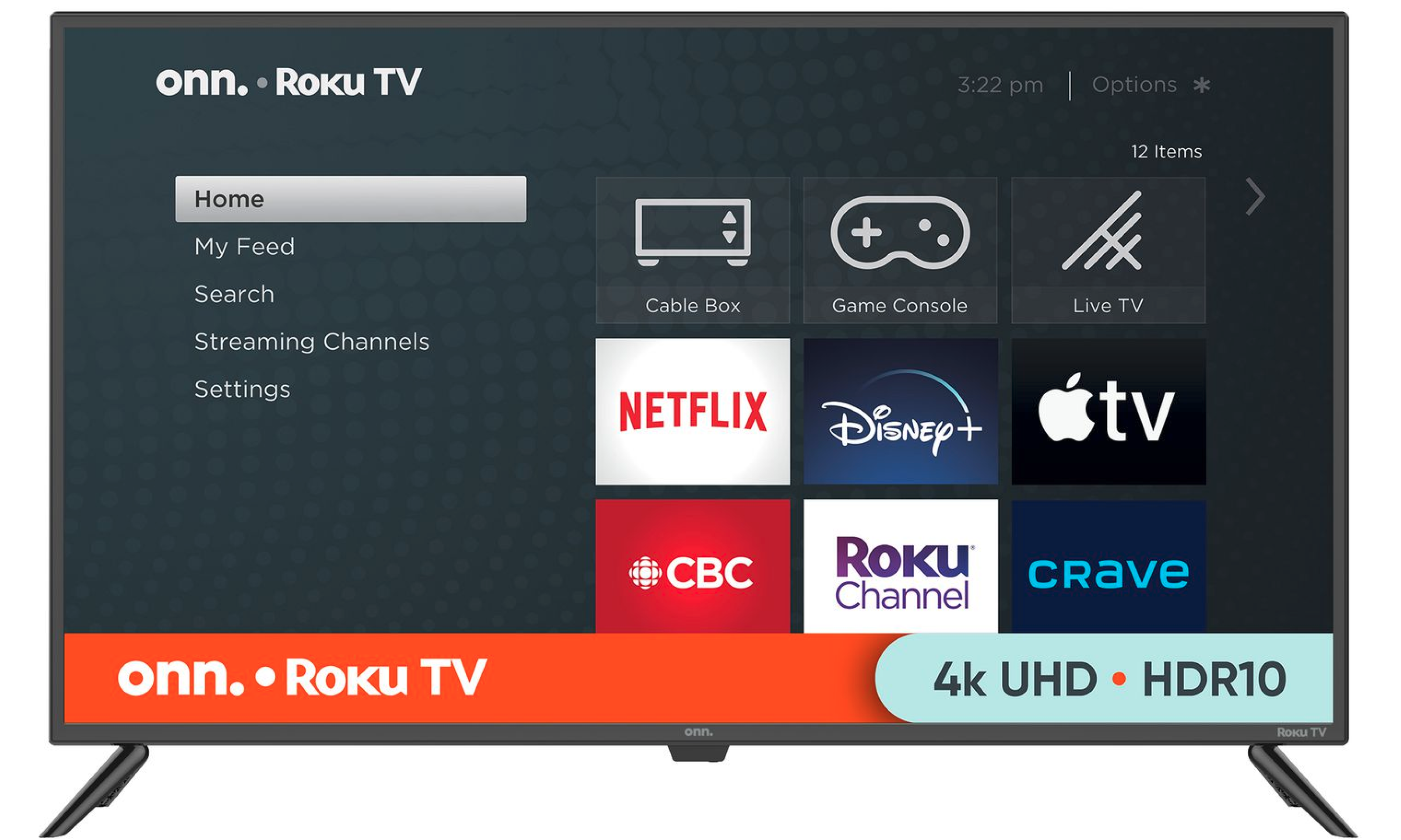 onn. 43" 1080p FHD Roku Smart TV (100069992-CA)